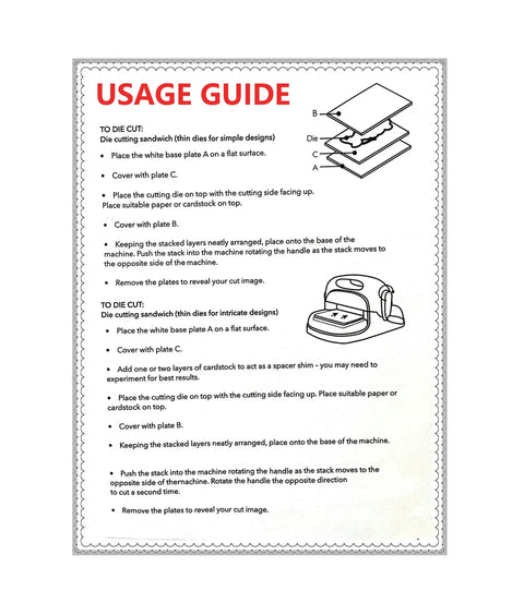 Usage guide for Cat Cutting Die Set For Card Making And Scrapbooking, instructions for using metal die-cuts in embossing machines.