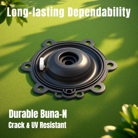 FRUSSONIA 3-pack valve diaphragm replacement kit for Rain Bird irrigation valves; Buna-N rubber, crack and UV resistant