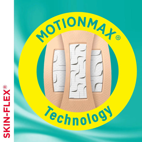 Skin-Flex Adhesive Bandages With MotionMax Technology For Flexible, Skin-Like Fit And Lasting Comfort, Extra Large 7-Count