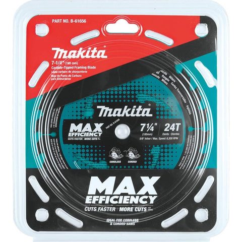 Packaging of Heavy-Duty Framing Circular Saw Blade, 7-1/4 Inch, 24 Tooth Carbide Tipped, Ultra-Thin Kerf For Less Tool Load, ATAFR Tips.