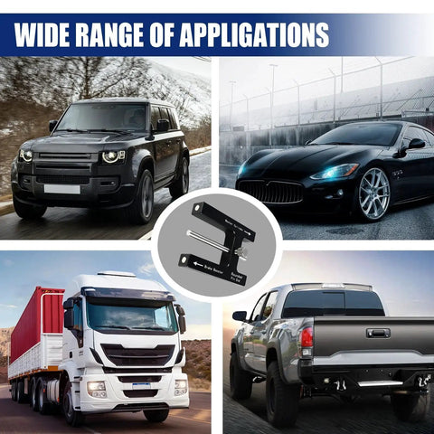 Brake booster push rod adjustment tool; aluminum magnet, length gauge, automotive accessory