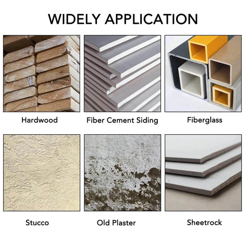 Carbide Grit Hole Saw For Stucco And Drywall Three And One Half Inch Cutter With One And A Half Inch Depth Up To 3X Faster Through Plaster Cement Board PVC And More, Clean Smooth Holes, Cuts Like Butter, HLOFIZI widely applicable on various materials.