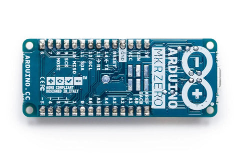 Top view of MKR Zero Board With SAMD21 Cortex M0 Plus 32 Bit ARM MCU Built In SD Card Slot For Music Playback showing 22 digital IO pins