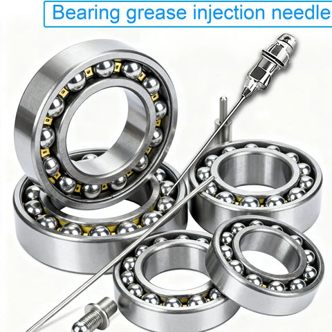 Costyleen grease gun accessory kit: steel ball bearings, needle dispenser, and adapters
