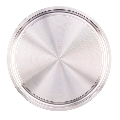 DERNORD sanitary end cap, stainless steel 304, fits Tri-Clamp ferrule flange, 2 in tube OD, 2-pack