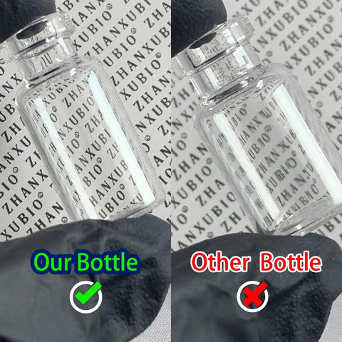 Clear sterile empty vial with reusable plastic cap and self-healing rubber stopper, 10 ml, 10 pcs