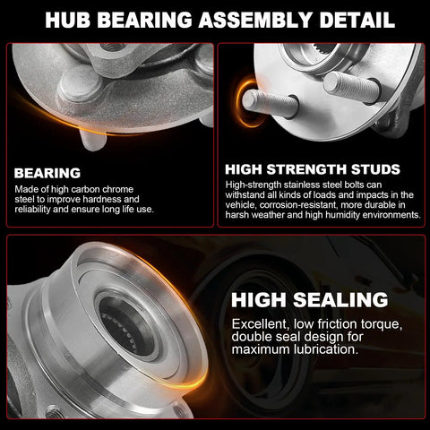 Detailed view of Pair 513288 Front Or Rear Wheel Bearing Hub Assembly that fits Malibu 2013 2015, Impala 2014 2017, CTS XTS 2013 2017