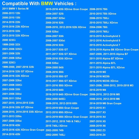 Compatibility list for the Engine Coolant Temperature Sensor For BMW Vehicles Replacement ECT Sensor TS10270 1580792