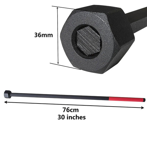 Differential Bearing Preload Wrench Replacement For Chrysler And Dodge Vehicles, 76cm long, 36mm head, steel with matte black finish