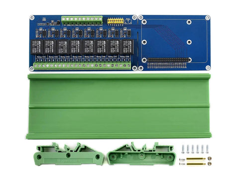 8 Channel Relay Expansion Board for Raspberry Pi and Jetson Nano 5V Power Supply GPIO Ready Controls High Voltage Home Appliances Up