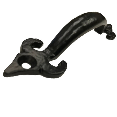4.5 Inch Fleur De Lis Cabinet Pull Handle Black Finish Decorative Hardware For Cabinets Drawers Doors Gates Dresser Authentic Design