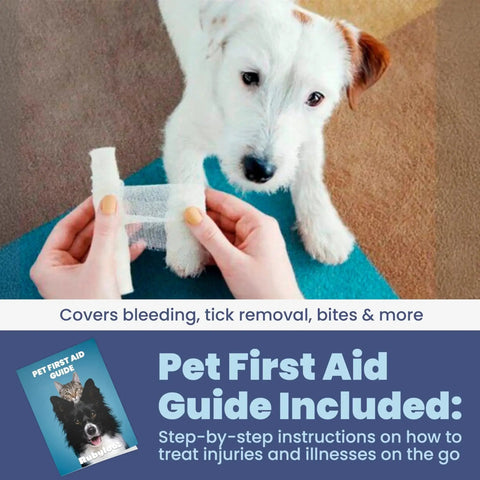Vet Approved Dog First Aid Kit For Dogs And Cats Emergency Care At Home Car Camping And Travel With Tick Remover and Guide