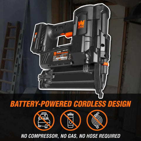 Cordless 20V Max 18 Gauge Brad Nailer With 2.0Ah Battery And Charger, 100 Nail Magazine Capacity, No Air Hose, Includes 400 18 Gauge Brad Nails For Quick, Easy Finish Work, Ideal For DIY Projects product view