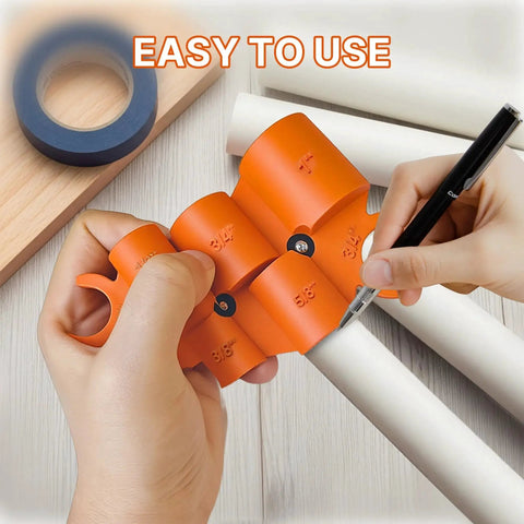 Pipe Deburring Tool Kit Six in One Adjustable Deburring Tool With Depth Gauge For One Quarter Inch To One Inch Tubing