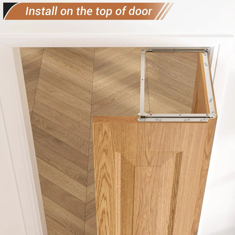 180 Degree Bifold Barn Door Hardware Kit Hidden For Right Open Folding Closet Doors Doorframe Mount Inconspicuous Sliding Bracket