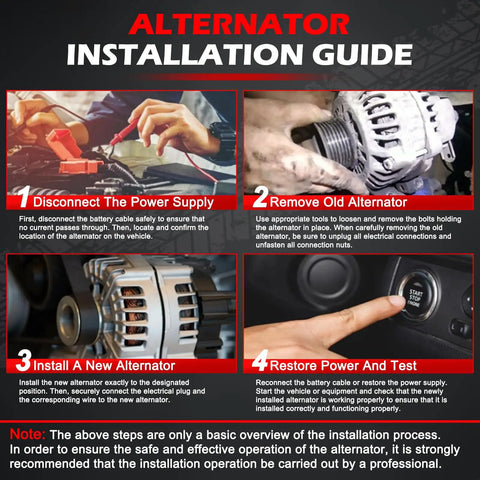 Step-by-step installation guide for replacing alternator on Ford Edge, Fusion, Taurus, Lincoln MKX, MKS with 3.5L V6 engine.