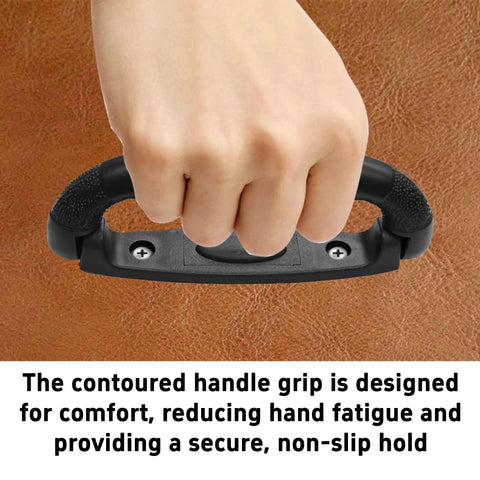Hand gripping 2 Pack 6.3 Inch Luggage Pull Handles Plastic Grip For Suitcases Trunks Boxes And Musical Instrument Cases Black High Strength Durable Replacement Handles With 84mm Mounting Hole Distance And 5mm Hole Diameter