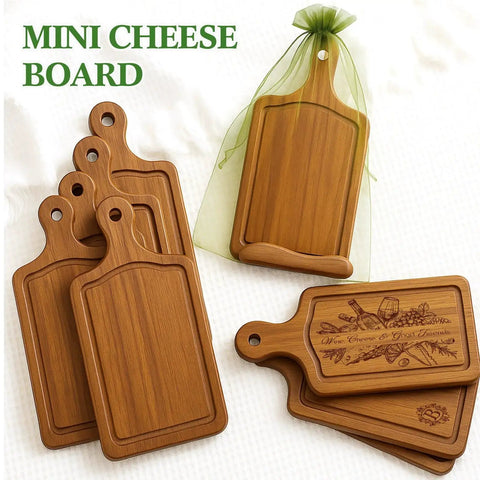 Mini Wooden Charcuterie Board Set 10 Piece Bulk With Cheese Knives And Organza Bags For Weddings Parties Baby Showers And Gifts Acacia Color Finish Perfect For Craft Projects And Laser Engraving Nuenen