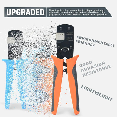 Micro Connector Pin Crimping Tool for D Sub Open Barrel Connectors 0.03 to 0.52 mm2 32 to 20 AWG with ergonomic grip