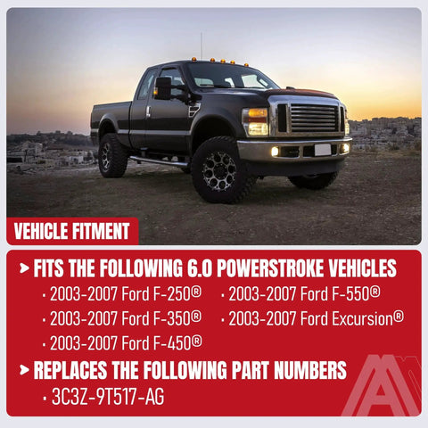 Image depicting a 2003-2007 Ford F-Series truck compatible with the 6.0 Powerstroke Blue Spring Fuel Pressure Kit Upgrade.