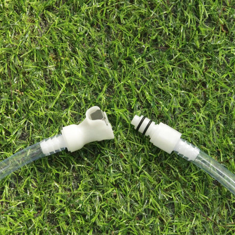 BBTUS plastic hose barb inline quick connector set, 1 male and 1 female, 1/4 inch fittings