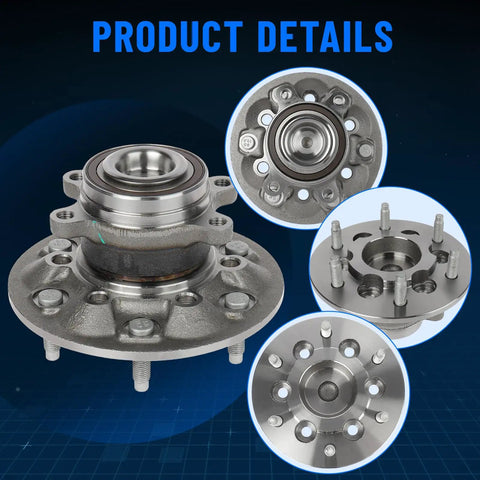 Front Wheel Hub And Bearing Assembly Direct Replacement For Chevy Colorado 2009 2012 And GMC Canyon 2009 2012 RWD With Abs No Hassle Install Front Left Or Right Fit High Quality Auto Part shown in multiple views