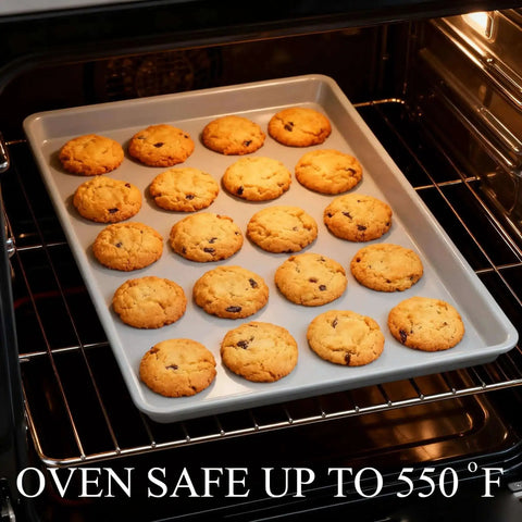 Ceramic Nonstick Baking Sheet For Oven Cookin 15x10 Inches Durable Aluminum Tray With PTFE And PFOA Free Coating, cookies baking