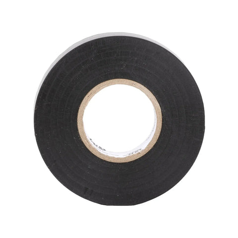 Front view of Economy Electrical Tape Three Quarter Inch Black Vinyl 60 Feet 7 Mil UL CSA, showing the roll's size and material.