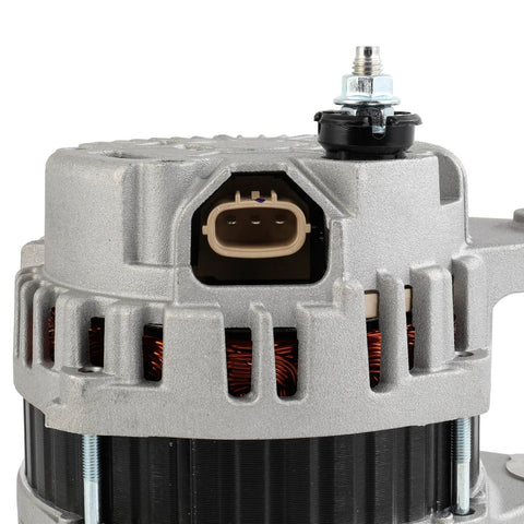 Close-up of Alternator Replacement for Nissan Juke 1.6L 2012-2017 Plug and Play Direct Fit connector socket and housing.