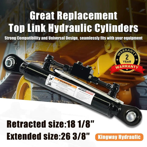 Hydraulic Top Link Cat 1-1 With Locking Block 18 1/8 To 26 3/8 In Check Valves against industrial backdrop