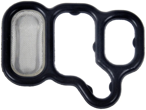 Engine Variable Valve Timing VVT Solenoid Filter Replacement For Select Acura And Honda Models Direct Fit Restores Engine Performance And Prevents Clogging Durable Construction Easy Install black rubber frame with mesh filter