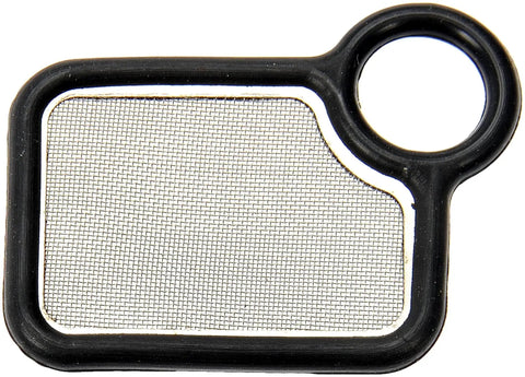 VVT Solenoid Filter For Acura And Honda Models, Direct Fit Engine Variable Valve Timing Filter Replacement, mesh design in black frame.