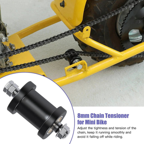 Gold Chain Tensioner For Mini Bikes 140 Link Heavy Duty Replacement CILOYU Compatible with mini bike chain tensioning system.