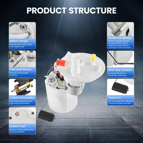 Fuel Pump Module Assembly For Chevrolet Sonic 2012 To 2017 1.4L L4 Gas And 1.8L L4 Flex Engines OE Replacement E4056M