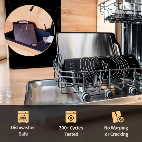 Large 16 By 11 Inch Stainless Steel Cutting Board Set Double Sided With A Stainless Meat Surface And Wheat Straw Produce Surface Dishwasher Safe Kitchen Essential And Perfect Housewarming Gift For New Home Or First Apartment Cooking in dishwasher