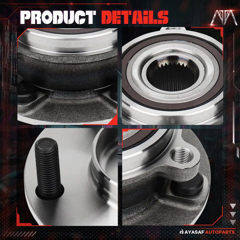 Front Left Or Right Wheel Hub Bearing Assembly For CX-5 2013-2018 And Mazda6 2014-2016 2.0L/2.5L L4 Engines Drop-In Direct Fit Replacement Bolt Right Up Durable Hub Bearing Easy Install detail view