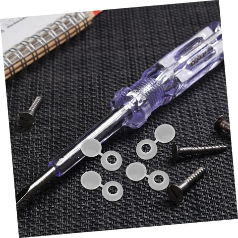 100 Pcs Plastic Screw Caps Protection End Caps Invisible Screw Covers with screwdriver and screws for office and industrial use