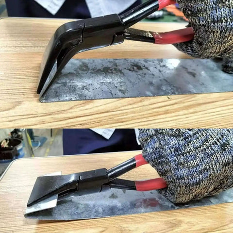 3 Piece Sheet Metal Bending Pliers Set With Straight 45 Degree And 90 Degree Jaws For Bending Edges In Vehicles HVAC Roofs
