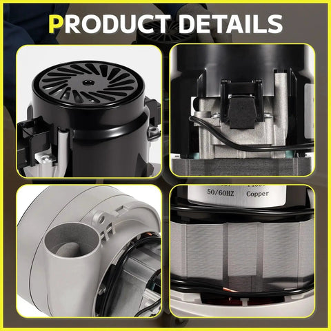Product details of Replacement 240V Vacuum Motor for AirVac AstroVac Beam CanaVac with carbon brushes and gasket