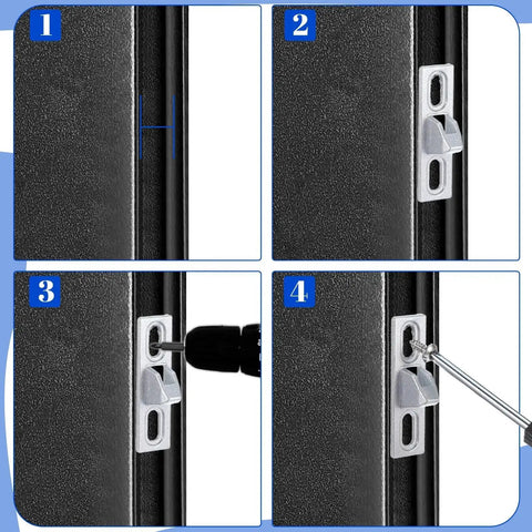 2 Pcs Sliding Door Latch Replacement Kit For Sliding Glass Doors, Screen Doors, And Patio Gates With Mounting Screws