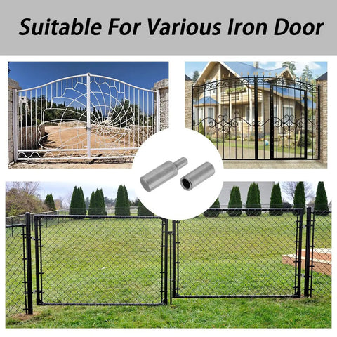 4 Pack Beefy Weldable Barrel Hinges For Trailer Doors 3 Inch By 0.75 Inch Heavy Duty Steel Detachable Weld On Bullet Door Hinges