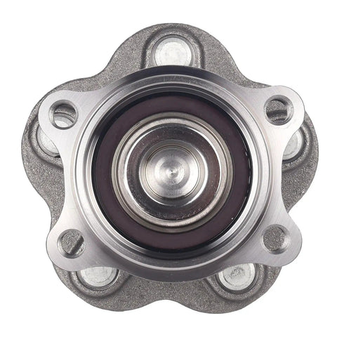 Top view of rear wheel bearing hub assembly for Nissan Altima, Maxima, Quest - OE Replacement, Durable Wheel Hub, Easy Install pictured.
