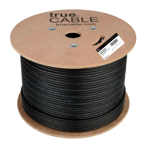 Spool of Cat6 Direct Burial Outdoor Ethernet Cable Shielded FUTP 23AWG Solid Bare Copper 1000ft with OSP Jacket waterproof UV rated