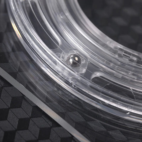 Close-up of the 7 Inch Square Cookie Decorating Turntable With Clear Acrylic Bearing Base And Non Slip Mat For Faster Smoother Icing