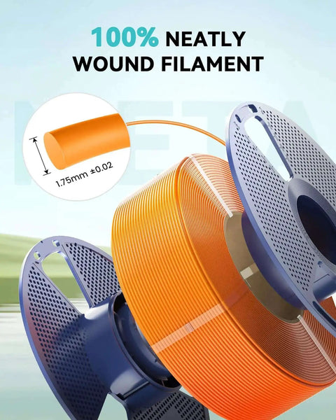High Speed Meta PLA 1.75mm Filament 1KG for FDM 3D Printers, Olive Green, neatly wound spool.