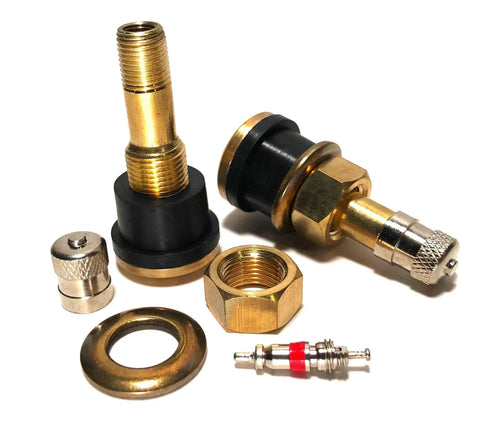 Tubeless Air and Liquid Valve Stems For Truck and Bus Wheels Clamp In Tire Valve Stem Pack Of Ten Industrial Grade Brass