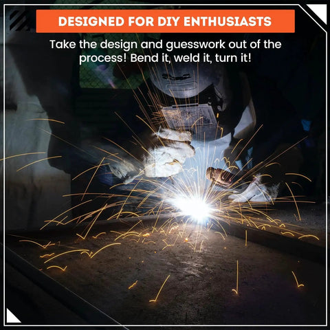 Welding DIY Front Bumper Bare Metal Kit For 1984-2001 Jeep Cherokee XJ Winch Mount Plate in workshop