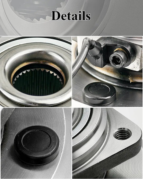 Close-up of 2 Pack Heavy Duty Front Wheel Bearing And Hub Assembly For Wrangler JK 2011 Through 2018 5 Lug With ABS