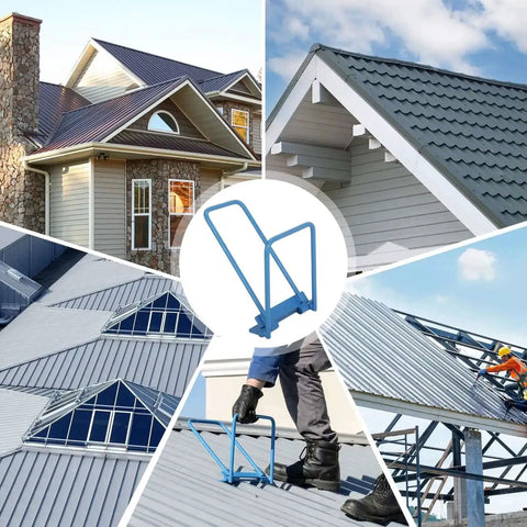 Heavy Duty Standing Seam Roofing Tool Metal Bender 13 X 7.9 Inch Folding Roof Panel Bender in use on metal roofs