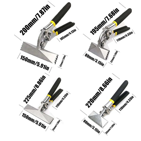 Various sizes of Heavy Duty Bending Pliers For Sheet Metal And Copper Aluminum Trim Manual Crimping Pliers Folding Tool displayed.